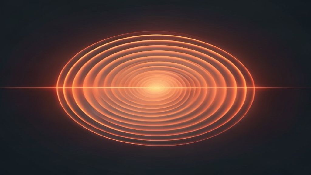 Abstract Autorec branded illustration for updates article: Autorec v1.0 — Never Forget to Record a Meeting Again