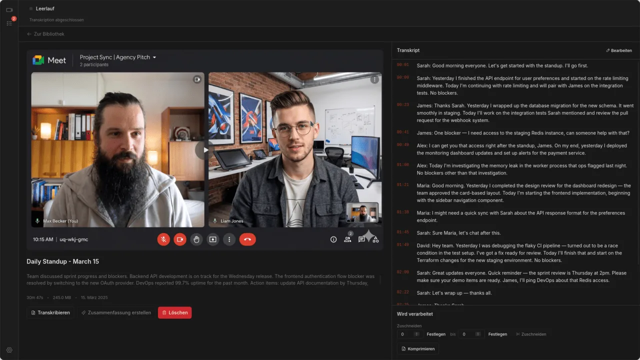 Eine KI-Zusammenfassung, basierend auf der Transkription.